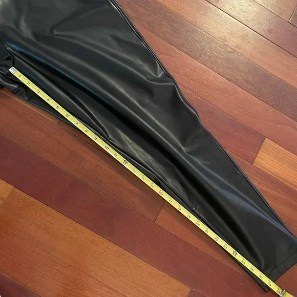Abercrombie & Fitch Black Faux Leather Pants - Picture 7 of 9
